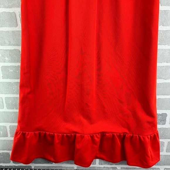 Vintage Vicky Vaughn Crushed Velvet Embroidered Long Sleeve Maxi Dress Small - Picture 6 of 11